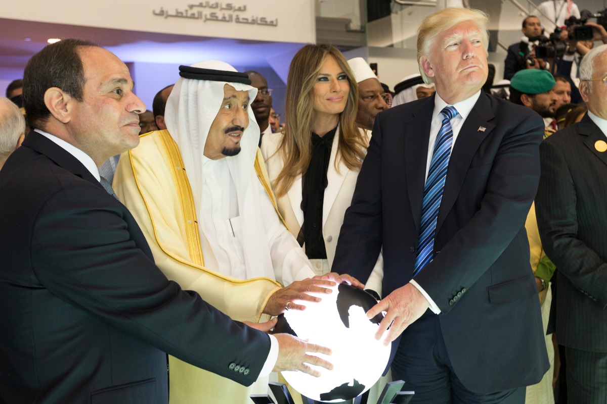 Trump Middle East orb