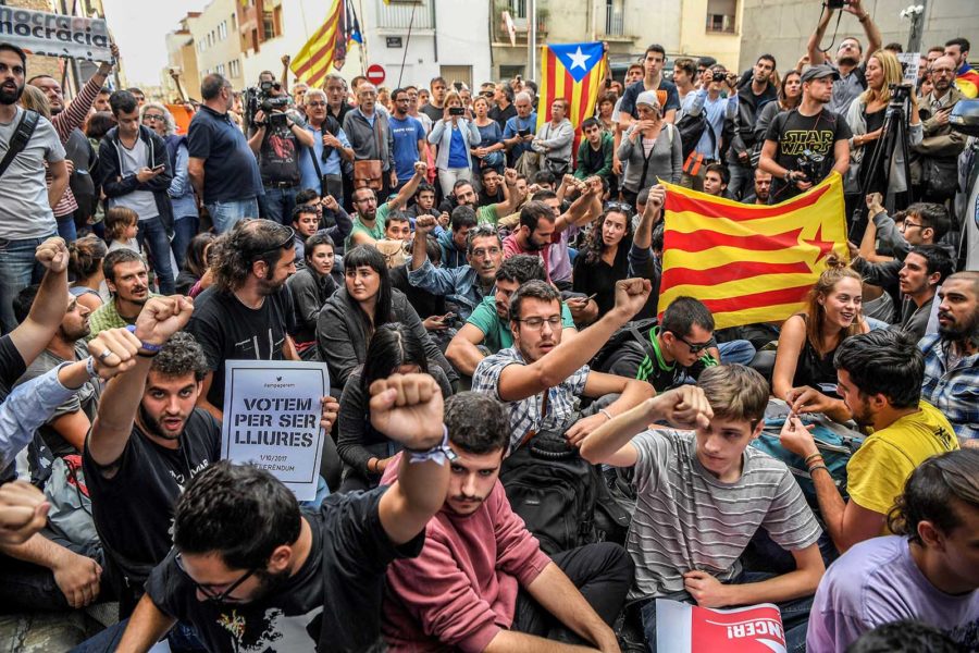 Catalonia protest 19th Sept 2017