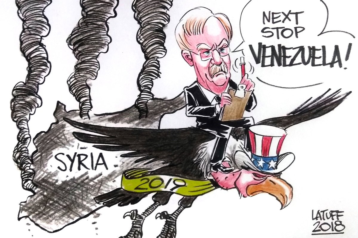 John Bolton Venezuela Latuff