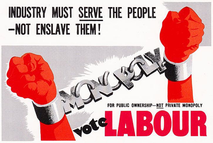 1945 industry must serve labour poster