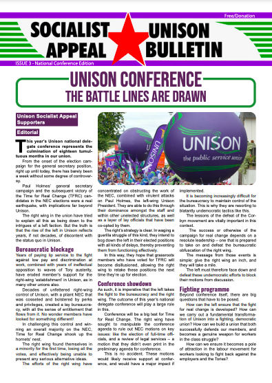 Unison Bulletin Issue 3 cover