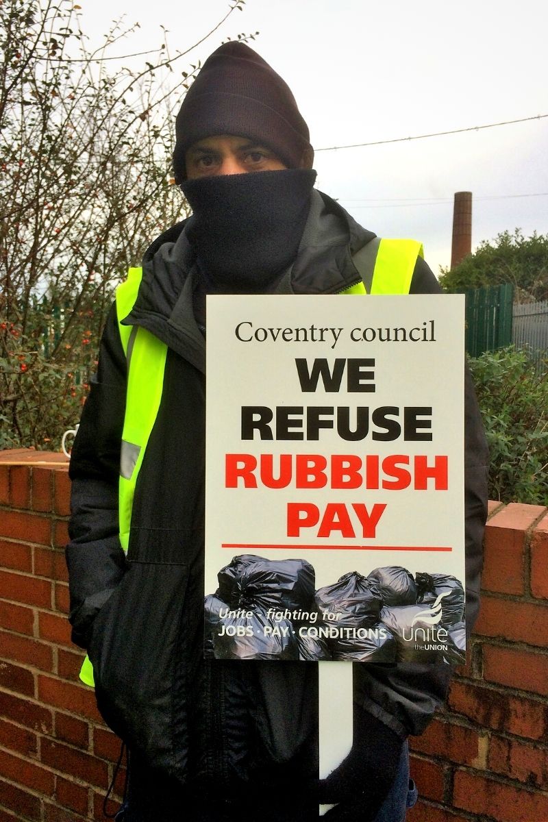 Coventry council bin workers continue their fight for decent pay The
